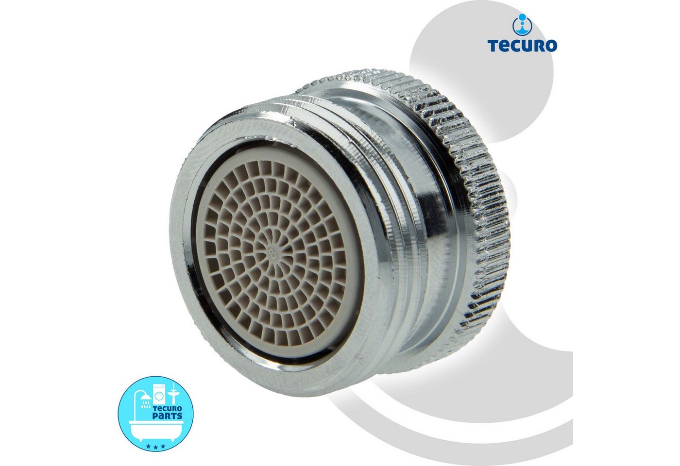 Thumbnail - tecuro Strahlregler Mischdüse - Armaturen Adapter f. Gartenschlauch 3/4 Zoll AG x M22/1 IG