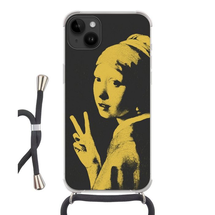 MuchoWow Handyhülle Vermeer - Kunst - Gelb Handyhülle Telefonhülle Apple iPhone 14 Plus