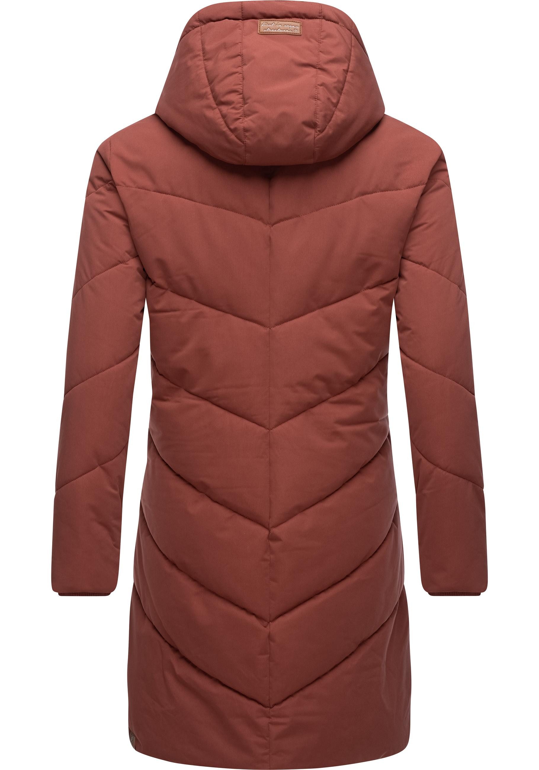 Ragwear Wintermantel Rebelka wasserdichter Winterparka mit abnehmbarer Kapuze