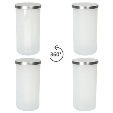 MamboCat Vorratsglas 6tlg Set Avar weiss Vorratsdosen - 2x 811384, 2x 811391, 2x 811407, Glas