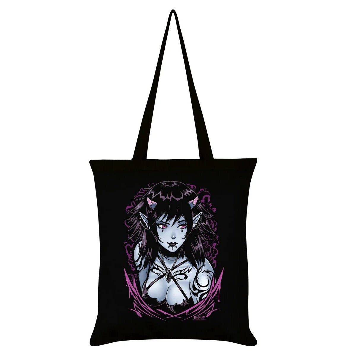 Schultertasche Gothic Demon Anime Stofftasche Requiem Collection Girl Lily