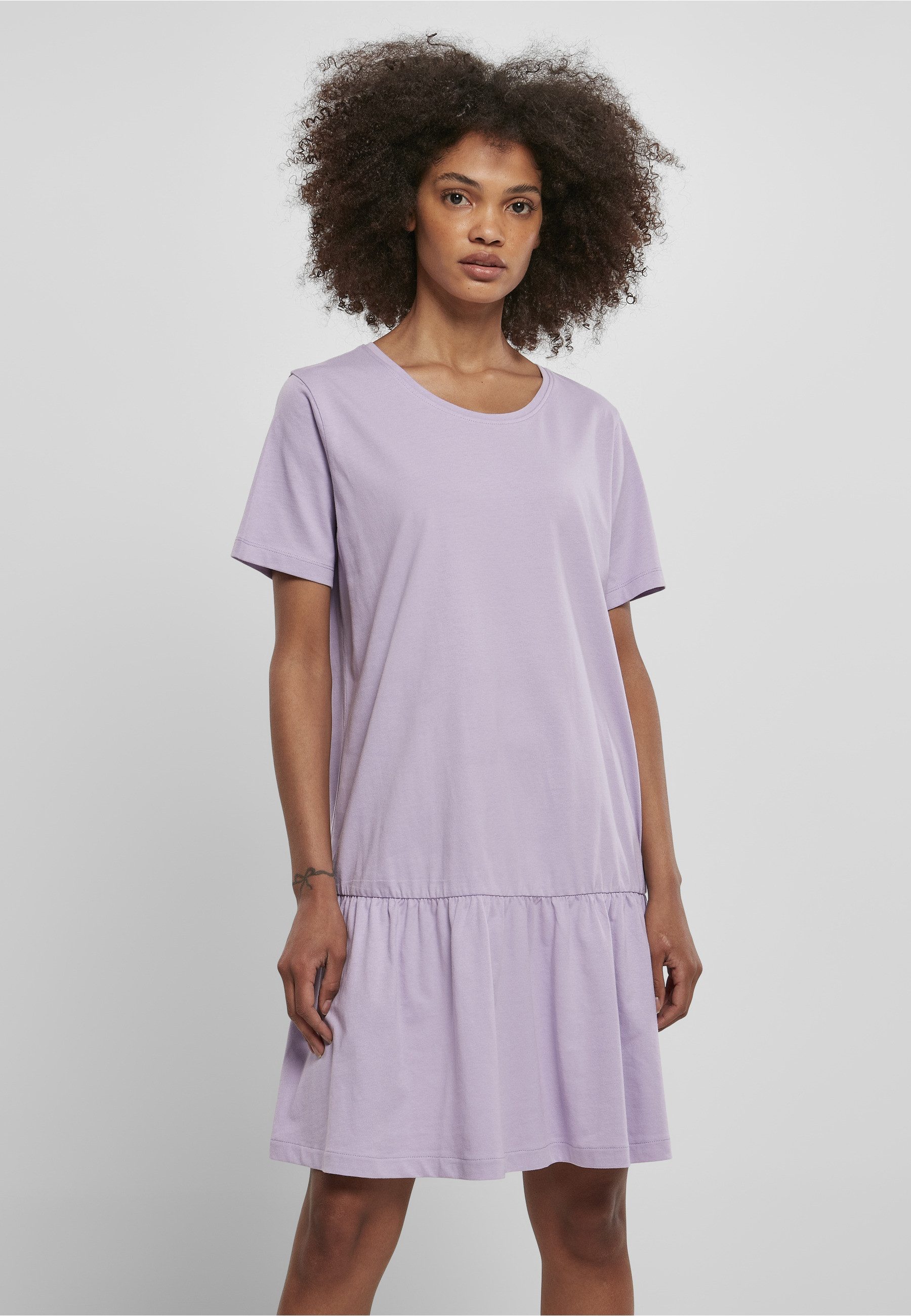 URBAN CLASSICS A-Linien-Kleid Urban Classics Damen Ladies Valance Tee Dress (1-tlg)