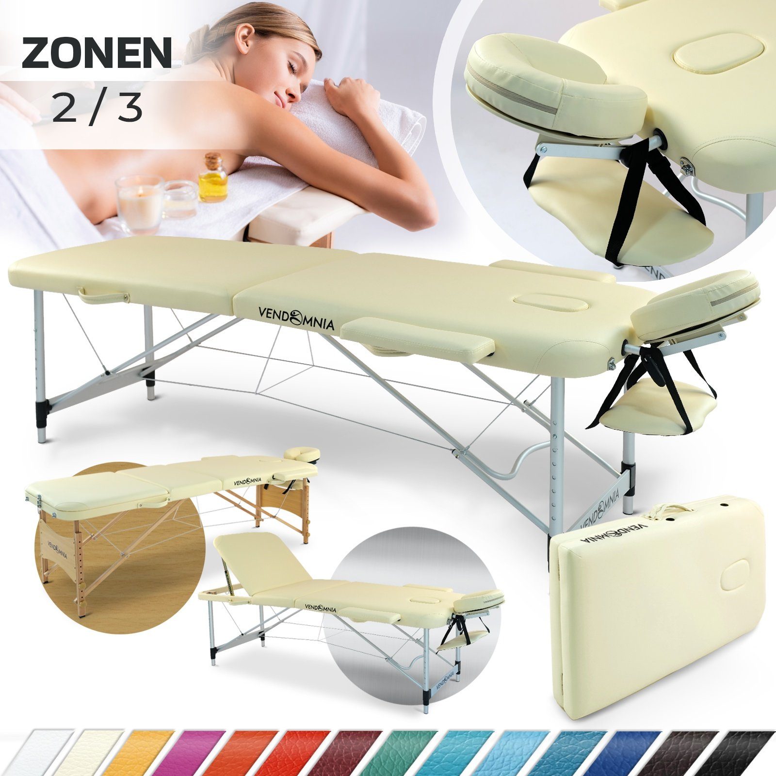 Zen® Startup Massageliege klappbar & Mobile Massagetisch aus Holz, stabile Massagebett - Massagebank höhenverstelbar, Tattoo & Kosmetikliege - Behandlungsliege mit Kopfteil - Schwarz Zen® Startup Massageliege klappbar & Mobile Massagetisch aus Holz, stabile Massagebett - Massagebank höhenverstelbar, Tattoo & Kosmetikliege - Behandlungsliege mit Kopfteil - Schwarz