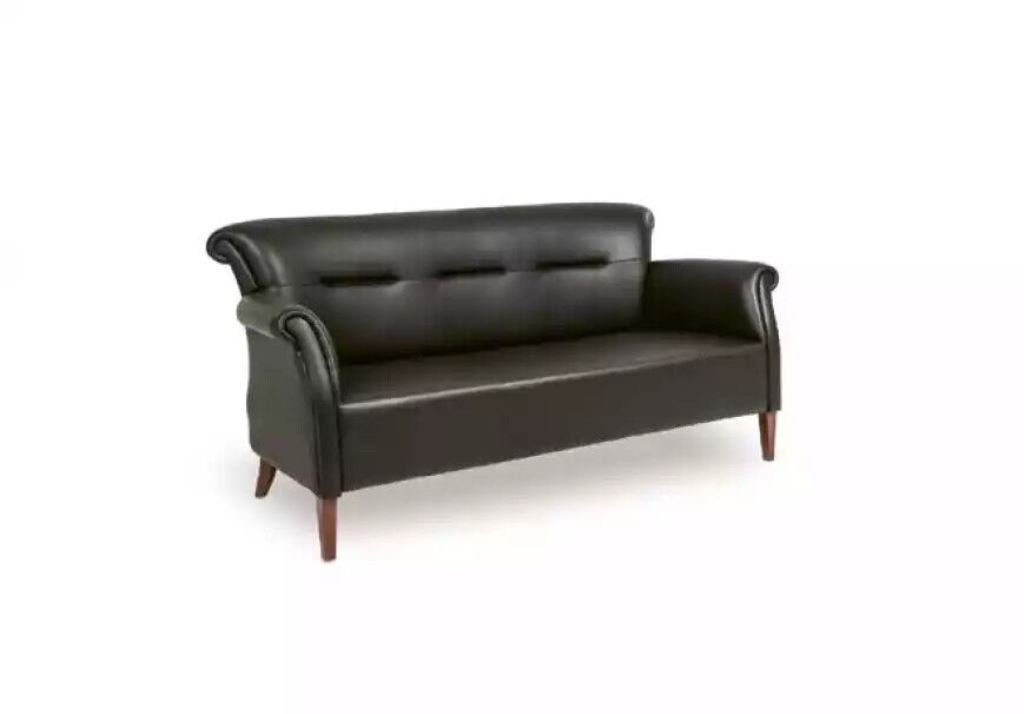 1 Made Luxus Sofas, Schwarzer Arbeitszimmer JVmoebel in Teile, Moderner Sofa Dreisitzer Europa