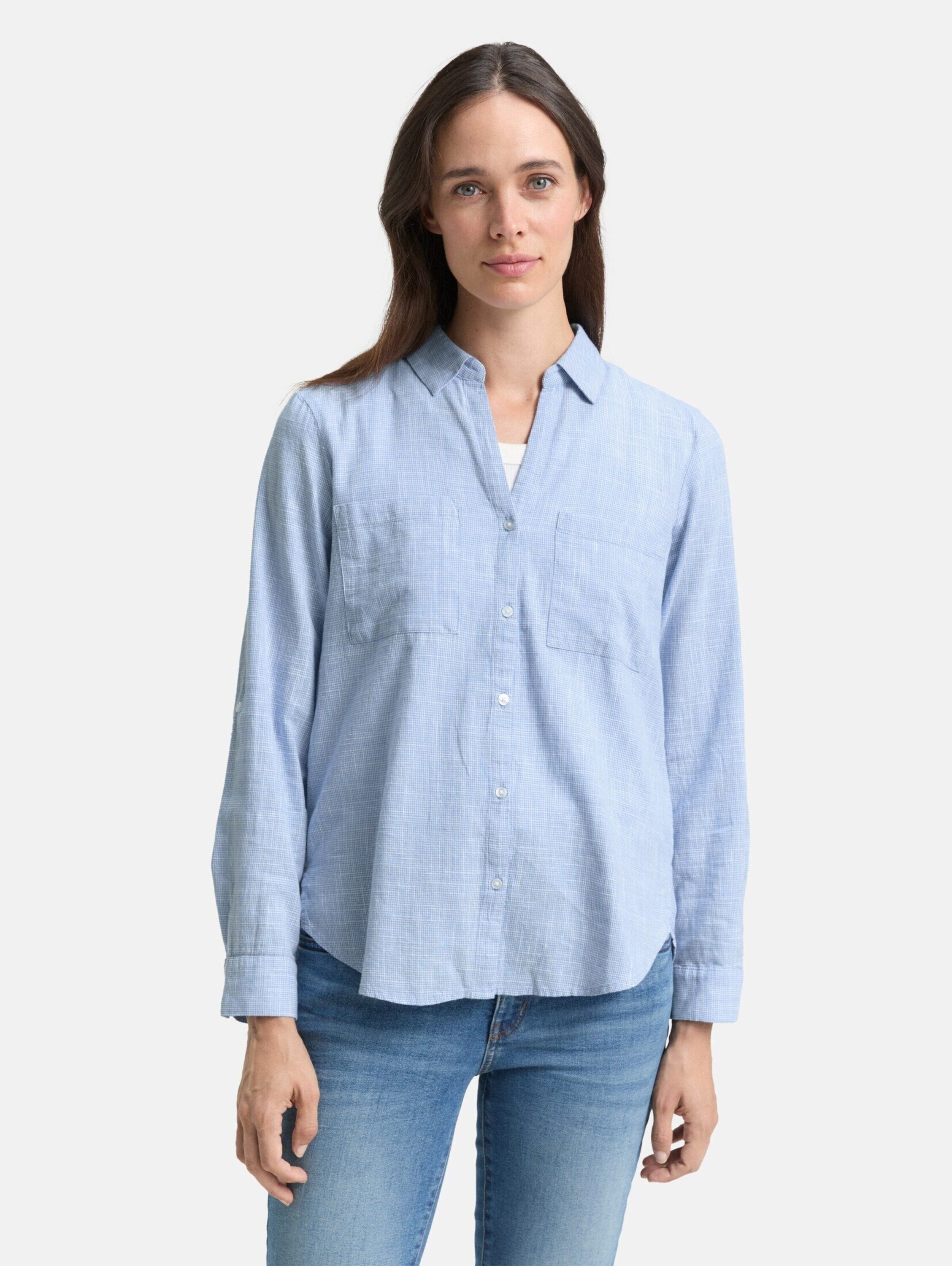 TOM TAILOR Langarmbluse (1-tlg) Falten günstig online kaufen