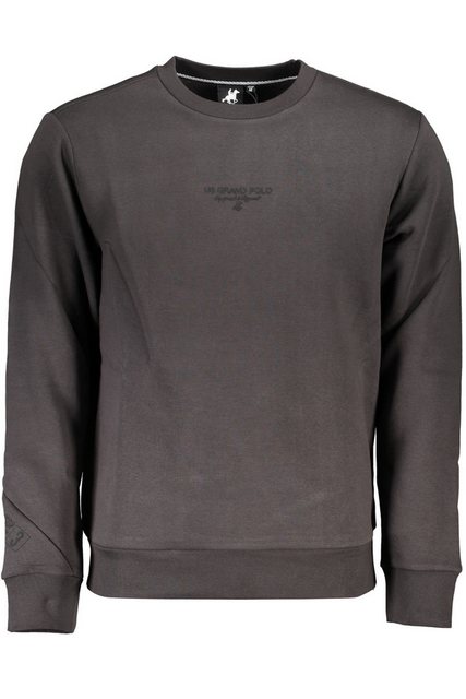 U.S. GRAND POLO Sweatshirt Graues Herren-Sweatshirt mit Rundhals und Druck günstig online kaufen