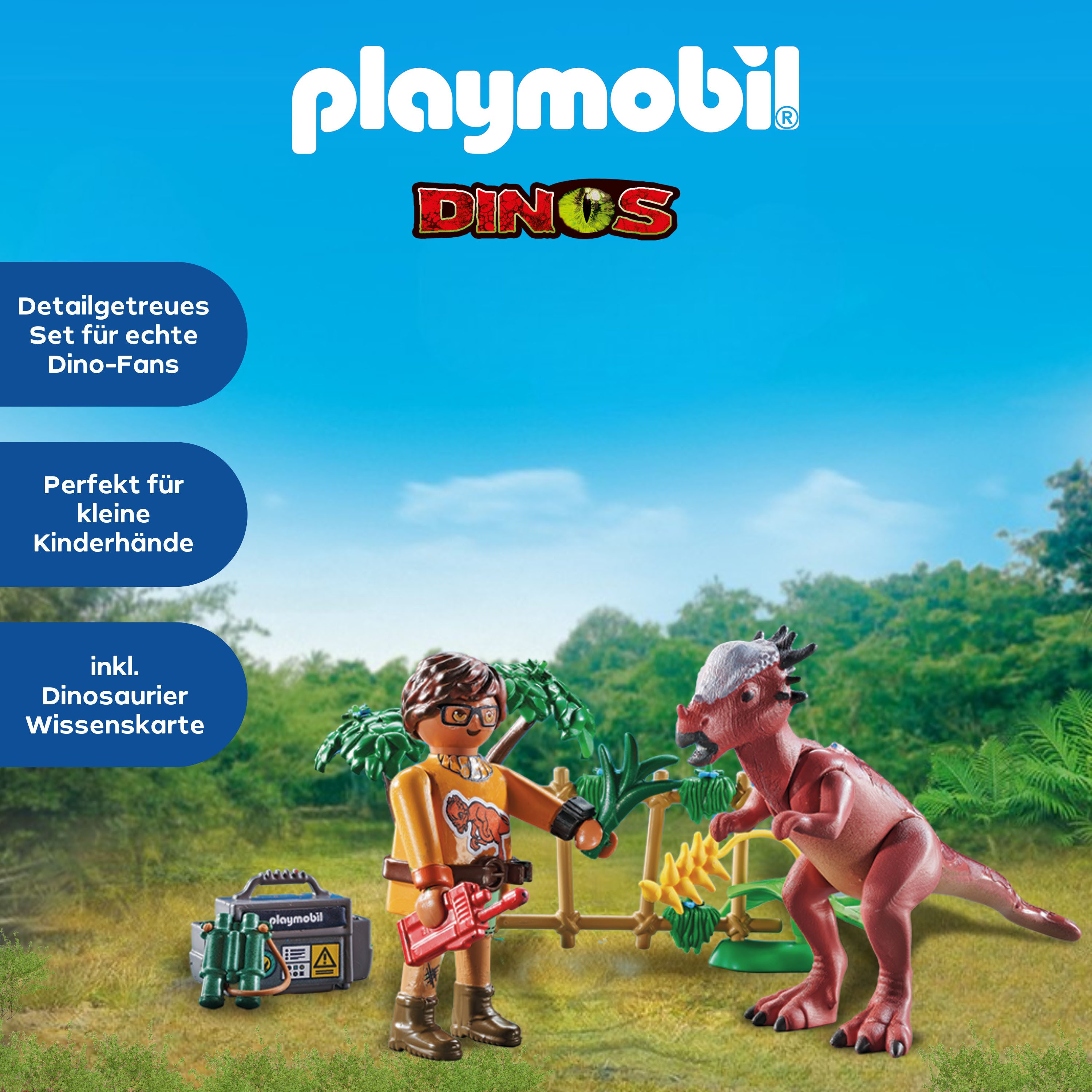 Playmobil® Stygimoloch-Beobachtung (71822), Playmobil Dinos Konstruktions-Spielset, (37 St)