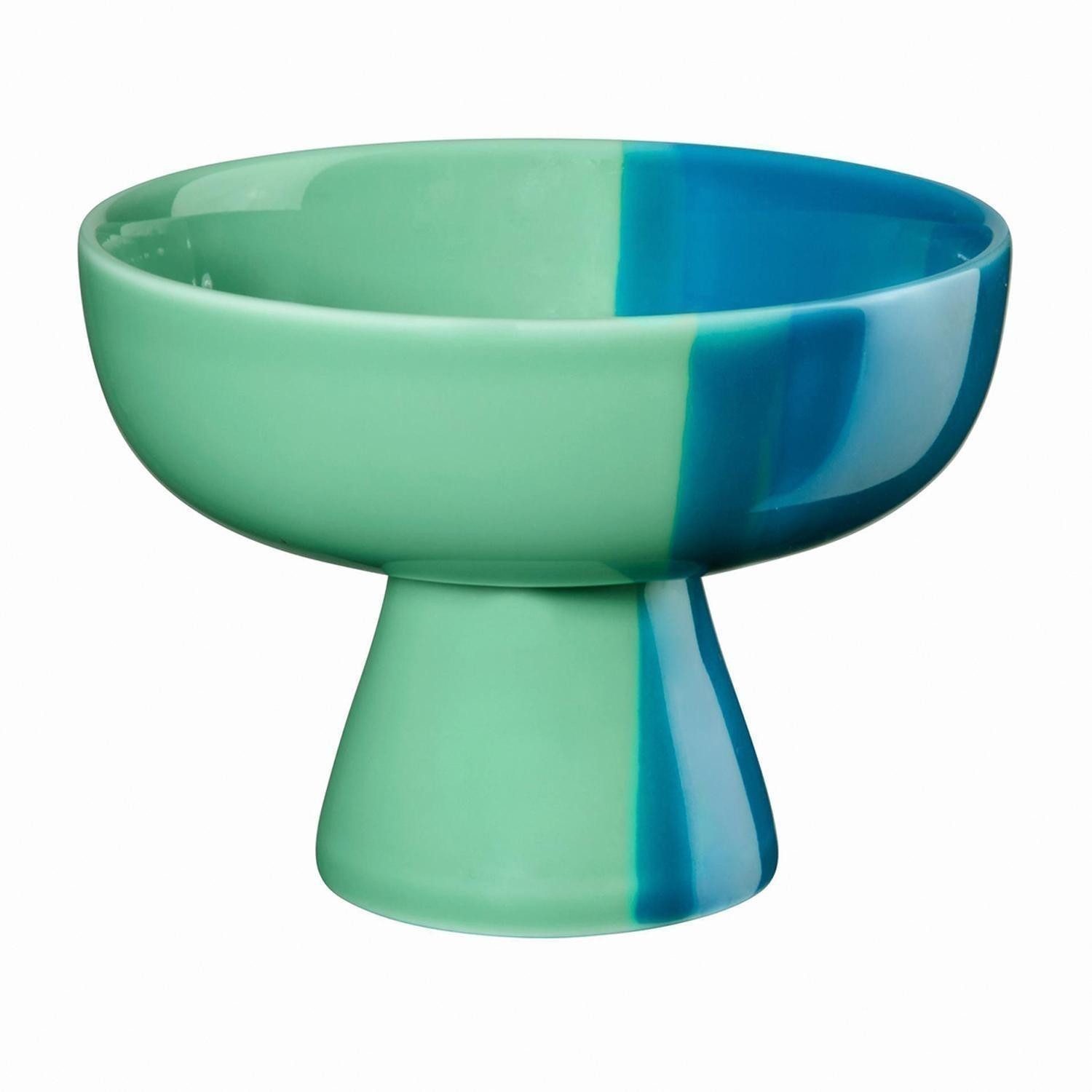 ASA SELECTION Dessertschale Schale JOY, Ø 11 cm, Blau, Grün, Porzellan, (1-tlg), spülmaschinengeeignet
