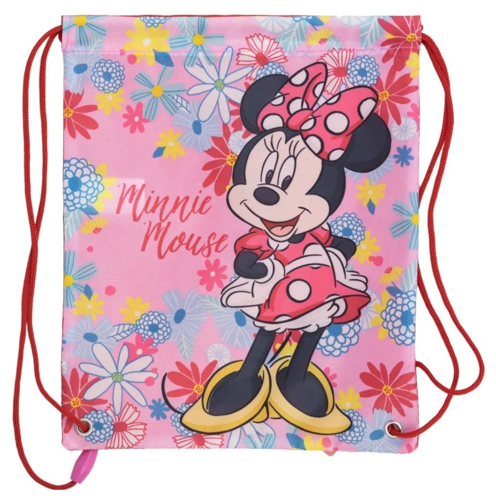 Rucksack Minnie Maus Turnbeutel Kinder Sporttasche Schule Umhängetasche