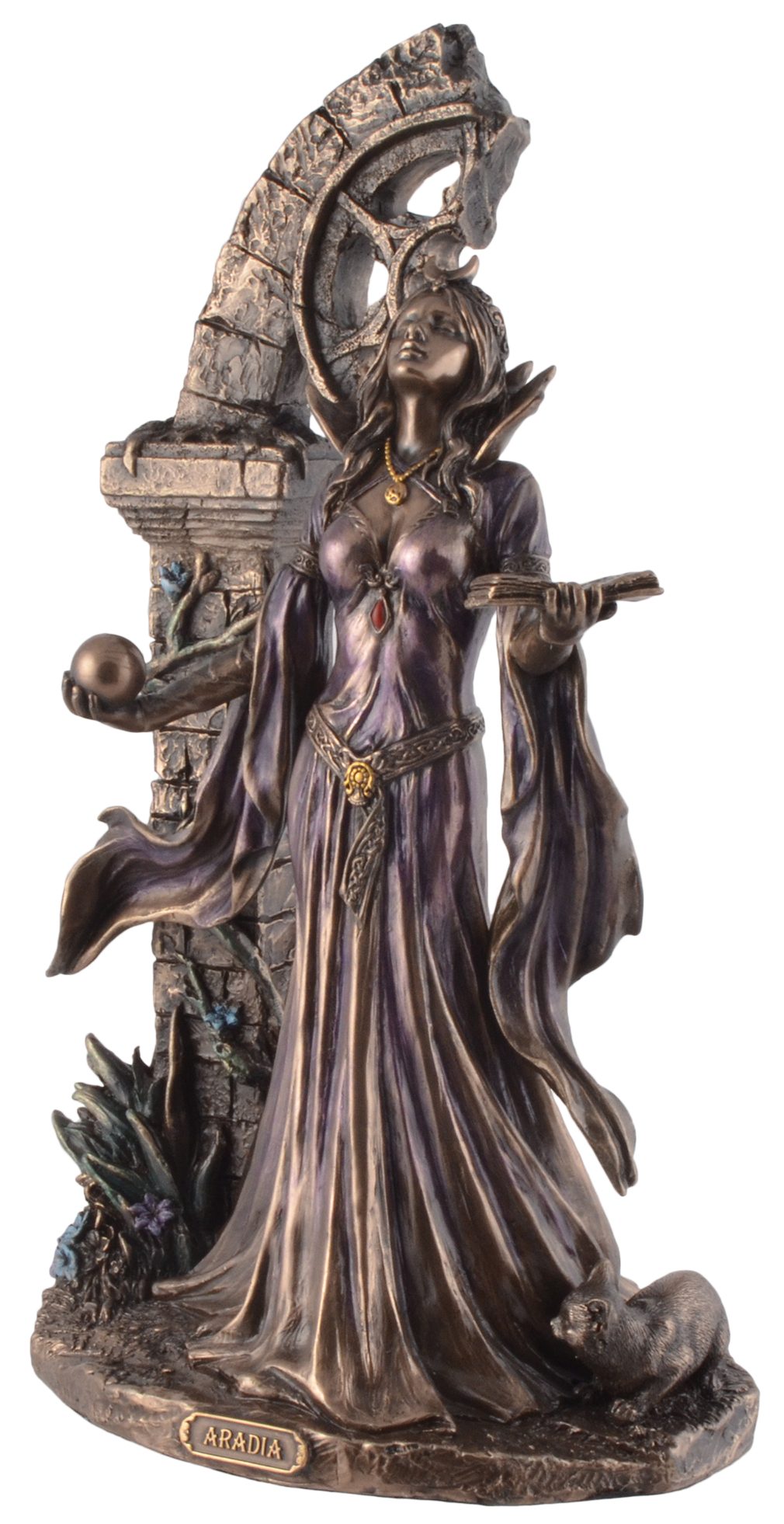 Vogler direct Gmbh Dekofigur Aradia, bronziert, Hand von by Details LxBxH der 16x12x25cm wurden ca. - Veronese, Wiccakönigin Hexen