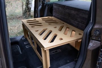 Mayaadi Home Campingliege MoonBox Campingbox Campingküche Bettfunktion Schlafsystem VW Van Kombi
