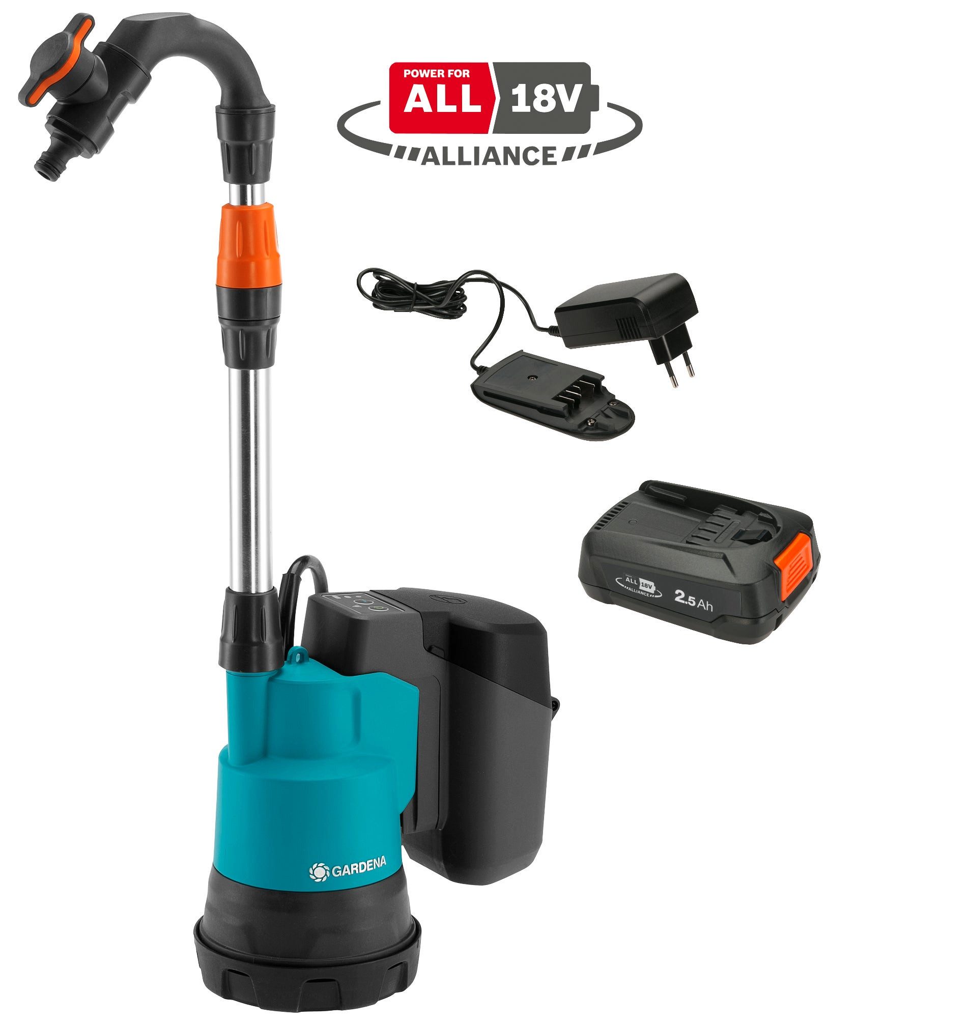 GARDENA Gartenpumpe Akku-Regenfasspumpe, 18V P4A Ready günstig online kaufen