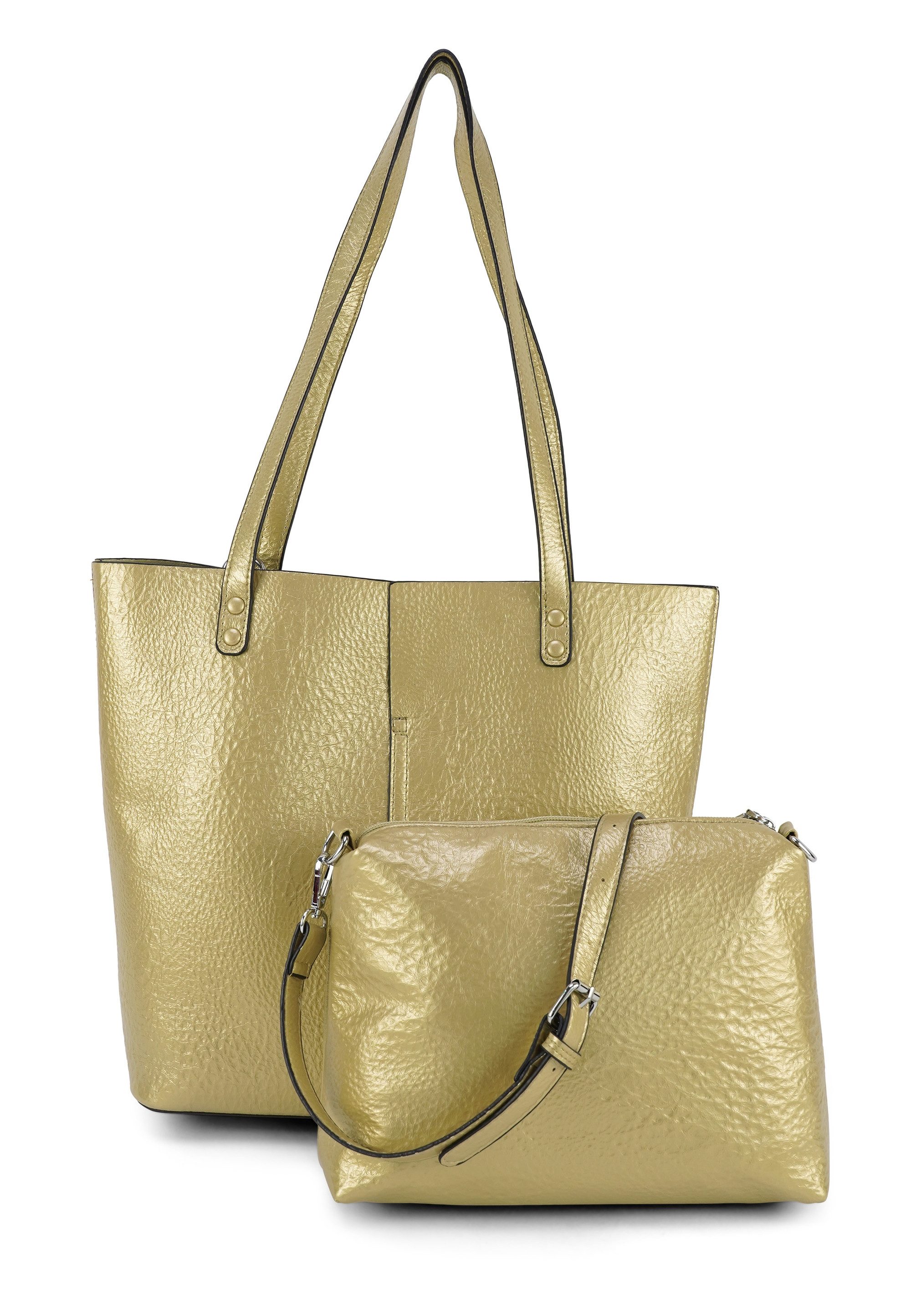 Harpa Henkeltasche CASSIDY, in Lackoptik inklusive Kosmetiktasche