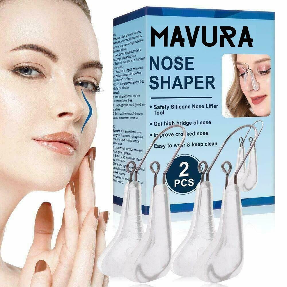 Haushalt Gesichtspflege MAVURA Gesichtsmasken-Set Nasenformer Nose Shaper Clip Nasenlifterclip Nasenlifting Nasenschiene Nasen K