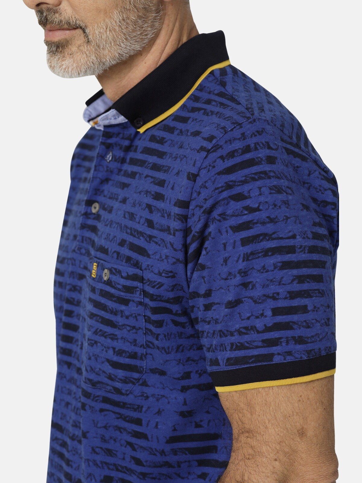 Babista Poloshirt FIOREZZA mit floralen Streifendessin