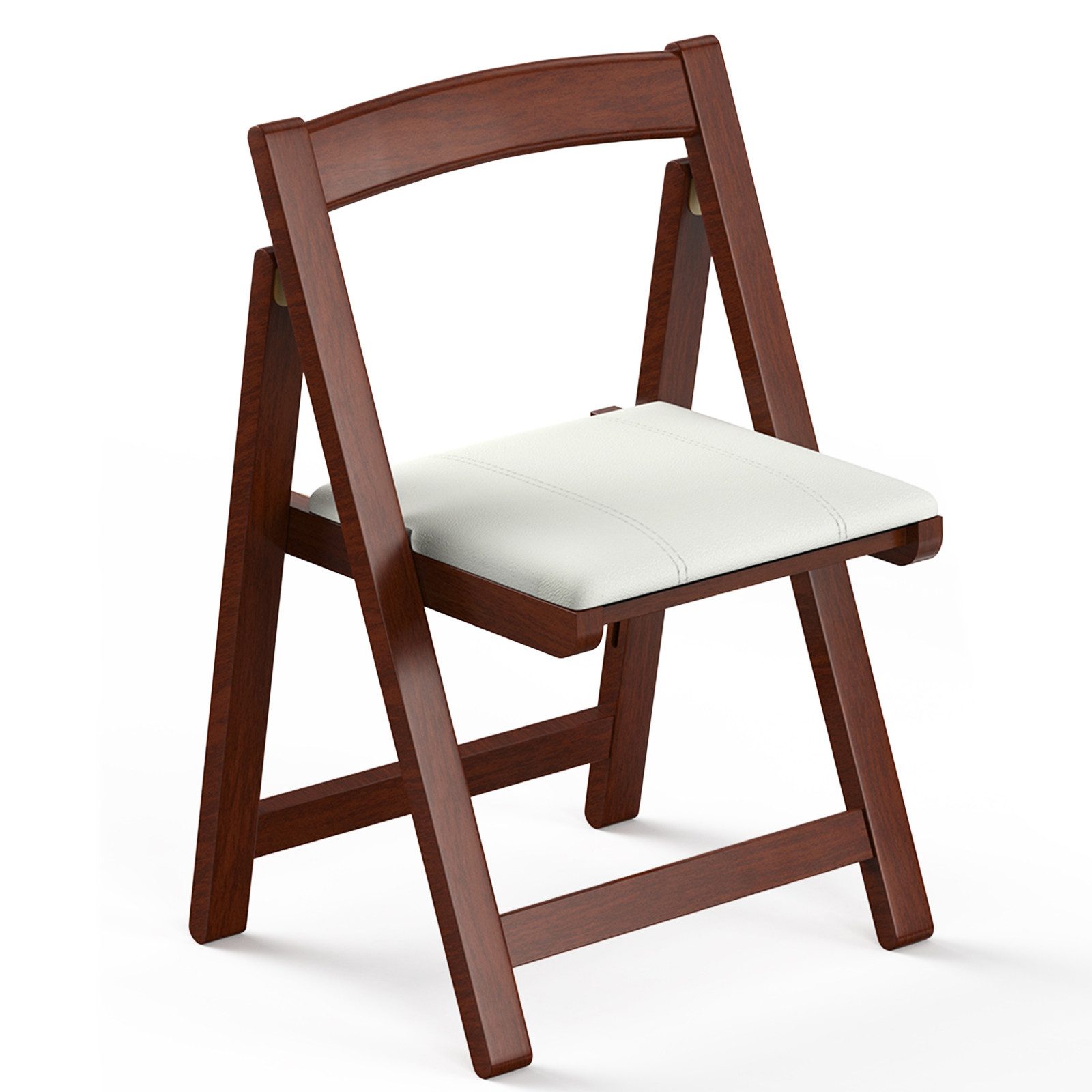 Topcony Klappstuhl Küchenstuhl, Esszimmerstuhl, Holzstuhl, Faltbar, Küche, Büro (Holz-Faltstühle mit gepolsterten Kissen, Faltbare Esszimmerstühle, 1 St), tragbar und vormontiert für Gäste, Küche, Büro, Hochzeit und Party