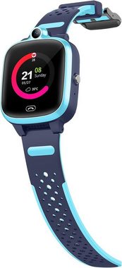Fitonme Smartwatch (Andriod IOS), Kinder Smartwatch mit Videoanruf, Schrittzähler, SOS - Himmelblau