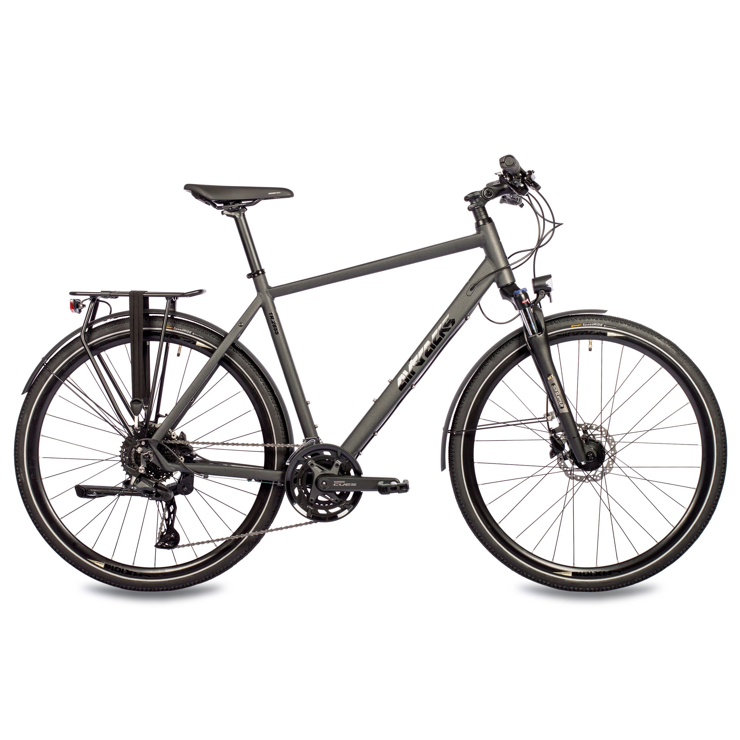 Airtracks Trekkingrad Herren Trekking Fahrrad 28 Zoll TR.2855-C Trekkingrad, 20 Gang Shimano, Kettenschaltung, (2x10 Gang NEW SHIMANO CUES RD-U6020-10), Rahmenhöhen 52 cm 56 cm » Modeljahr 2024 «