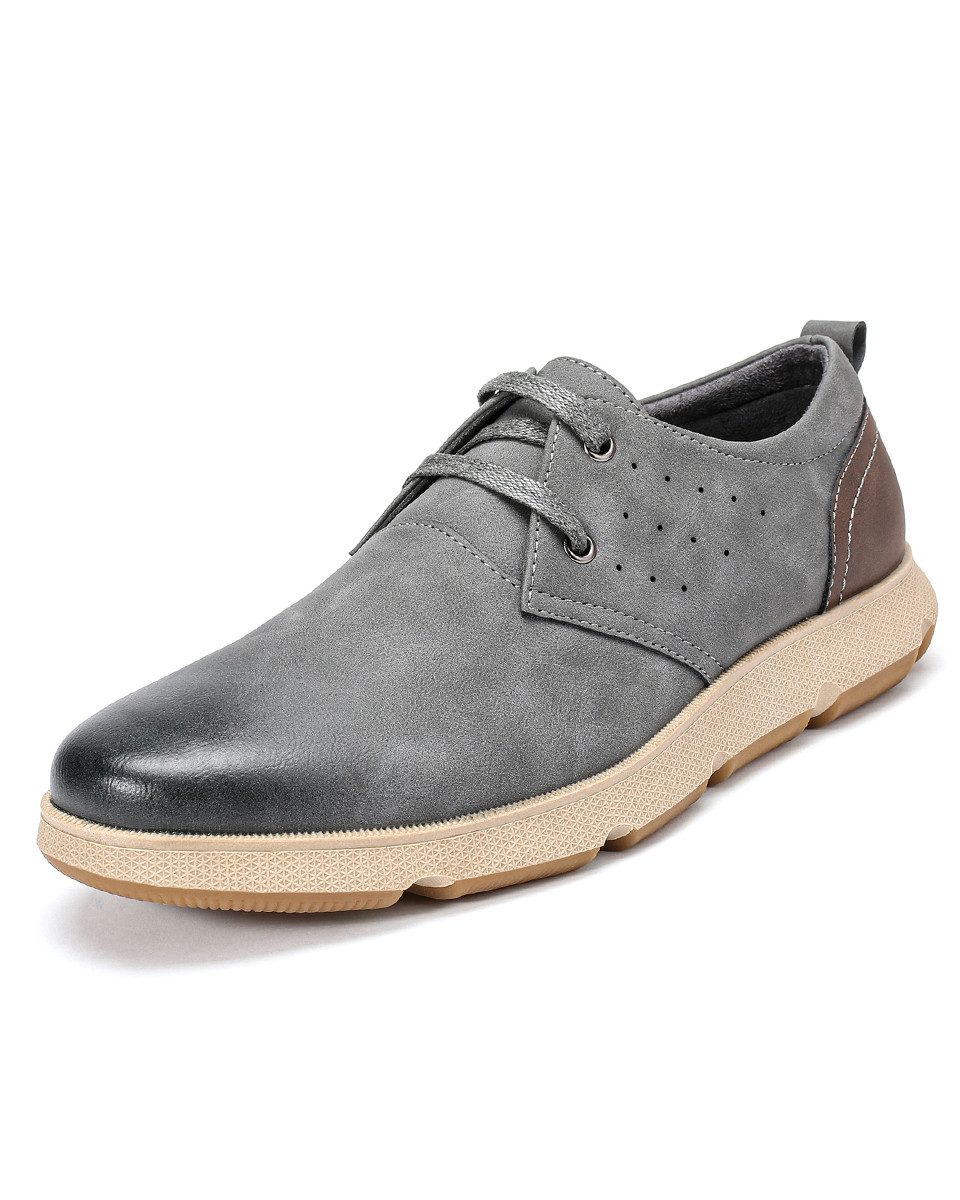 Allthemen Schnürschuh Halbschuhe Herren Rundkappe Freizeit Schnürschuhe Casual