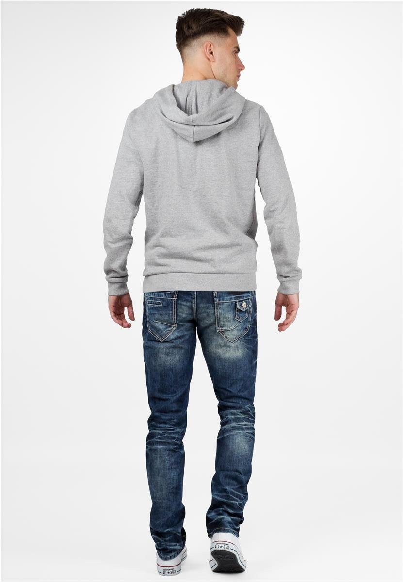 Cipo & Baxx Regular-fit-Jeans Herren Regular Fit Hose Stonewashed BA-CD328 (1-tlg) Verschließbare Gesäßtasche – Bild 4 von 5