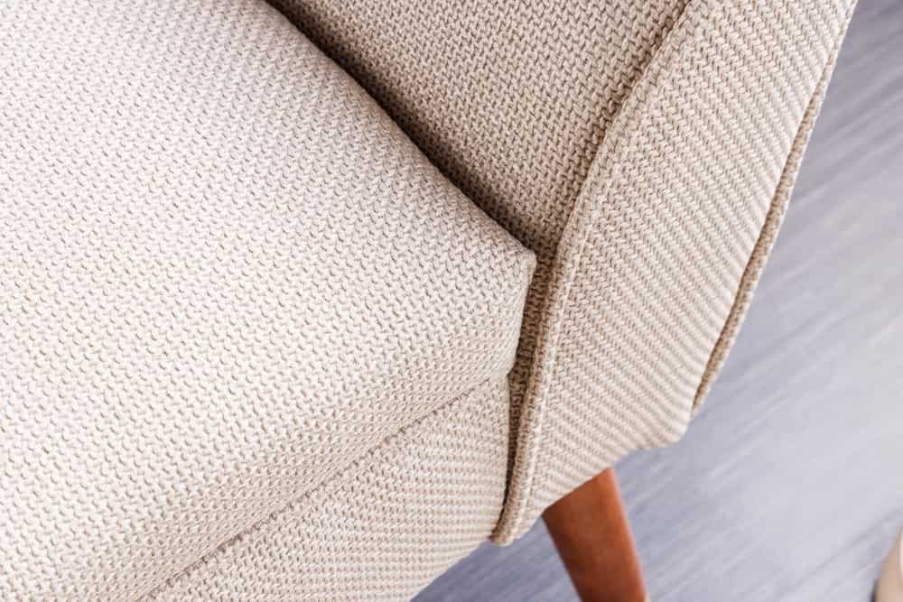 LebensWohnArt Sitzbank Elegante Sitzbank CAROLIN 90cm beige Strukturstoff Armlehnen