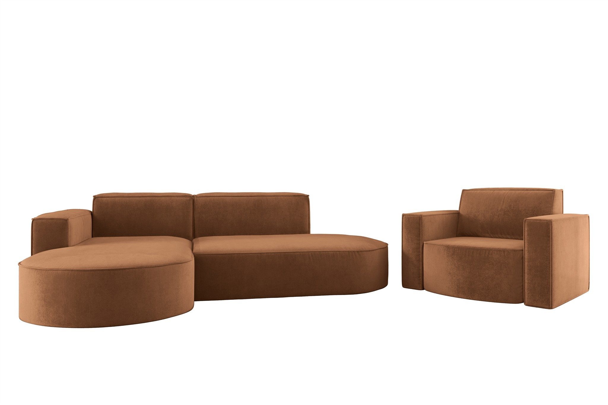 Fun Möbel Polstergarnitur Sofaset Designerecksofa PALMA günstig online kaufen