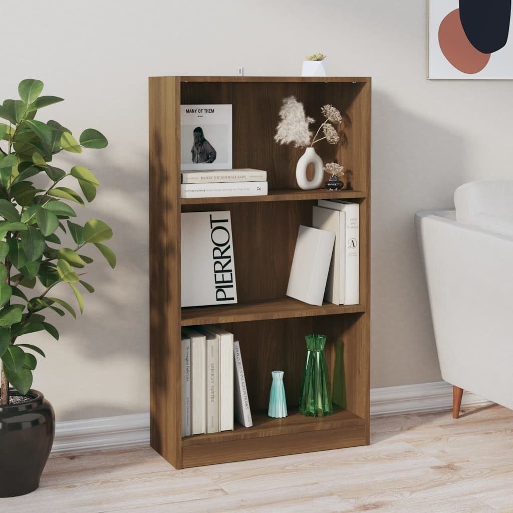 furnicato Bücherregal Braun Eiche 60x24x109 cm Holzwerkstoff