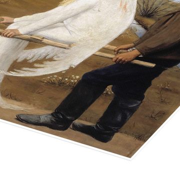 Posterlounge Poster Hugo Simberg, Der verwundete Engel, Malerei