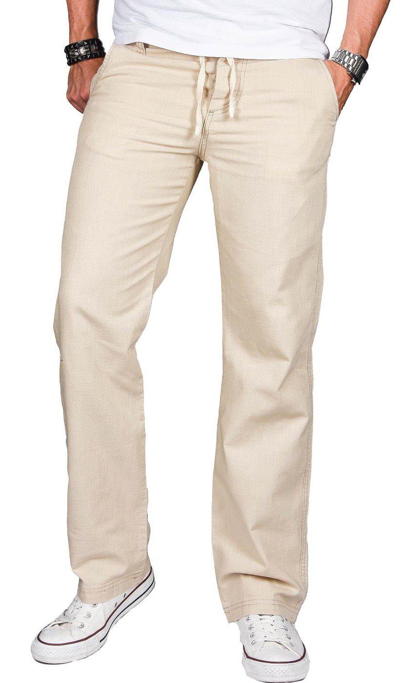 Alessandro Salvarini Straight-Jeans A. Salvarini Herren Leinenhose leichte günstig online kaufen