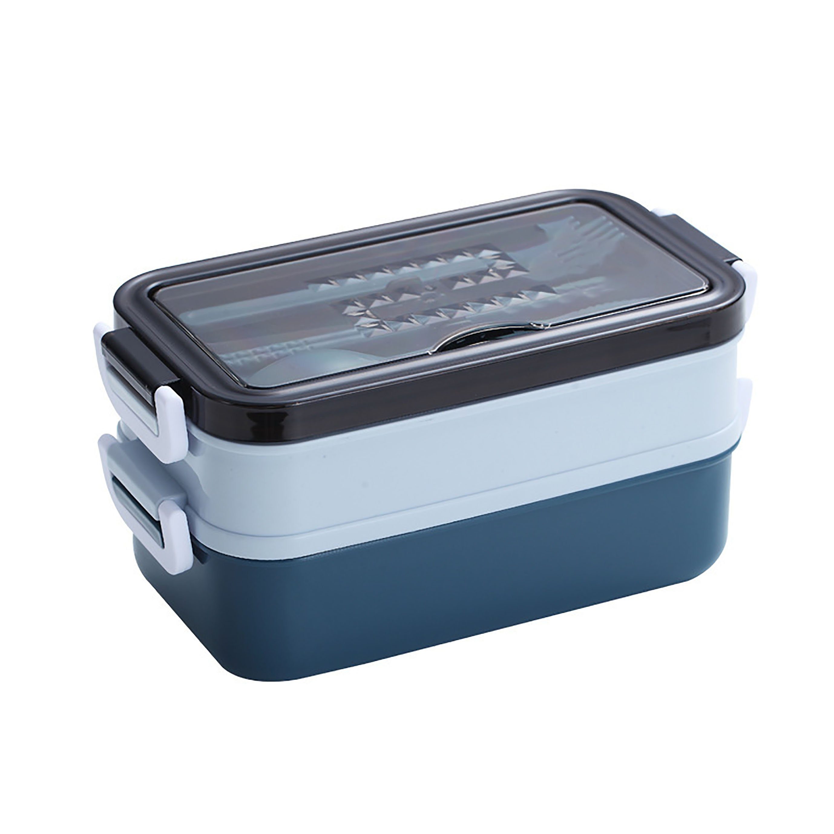 SRRINM Lunchbox Edelstahl-Lunchbox doppellagig 304 Bento-Box