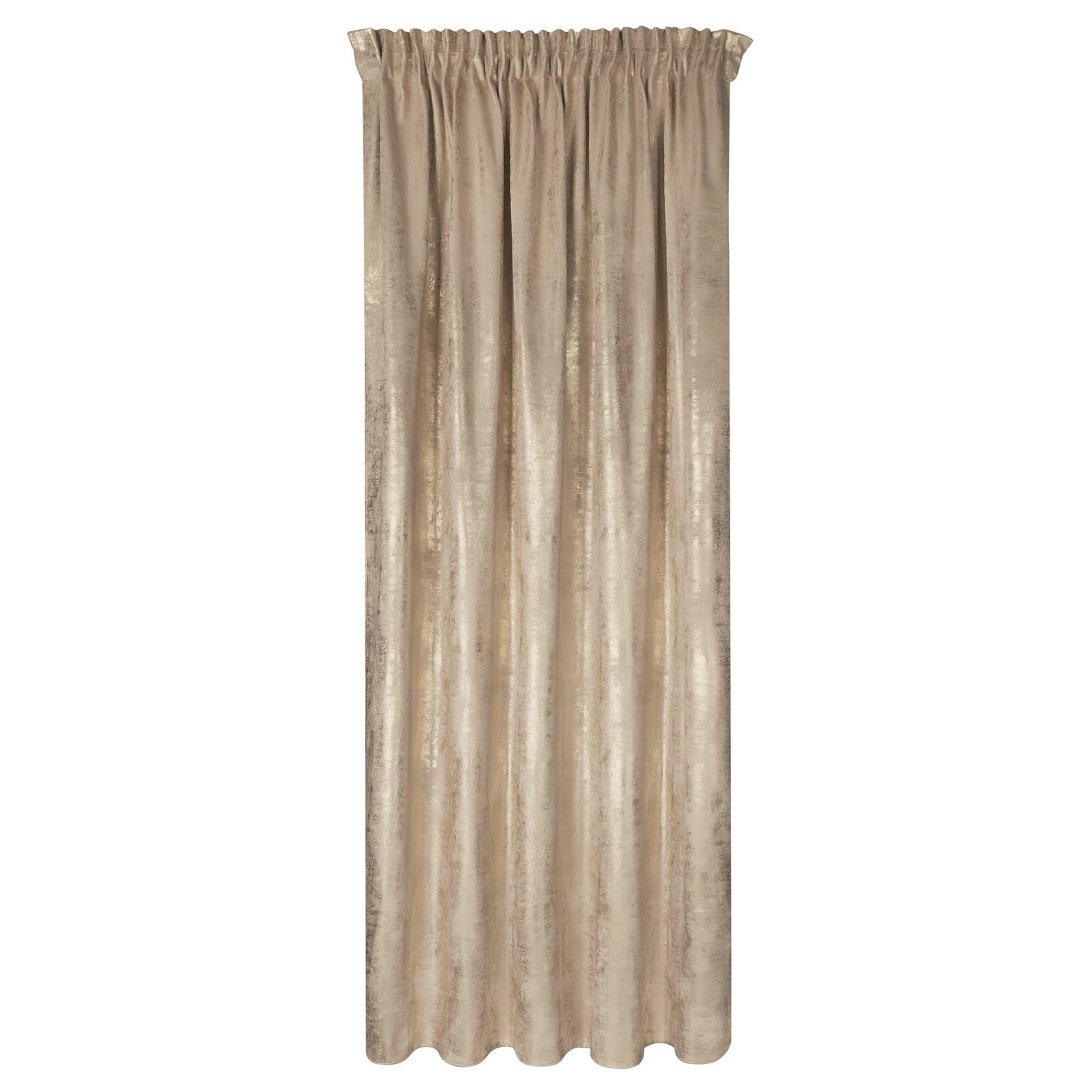 Eurofirany Vorhang Glamour Vorhänge zum Wohnzimmer Kräuselband Tunnelzug (1 St), Kräuselband, blickdicht, Polyester