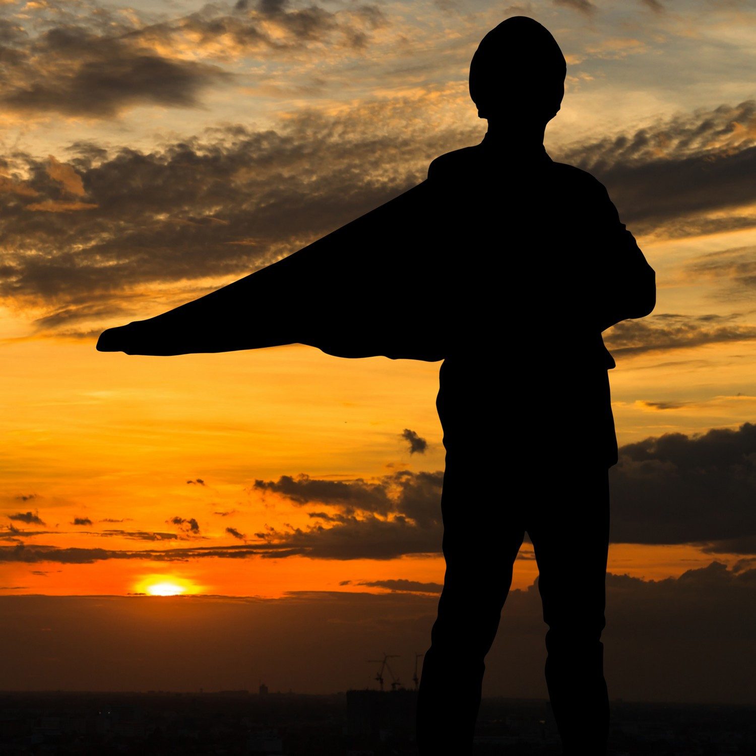 Wallario Möbelfolie Schatten eines Helden