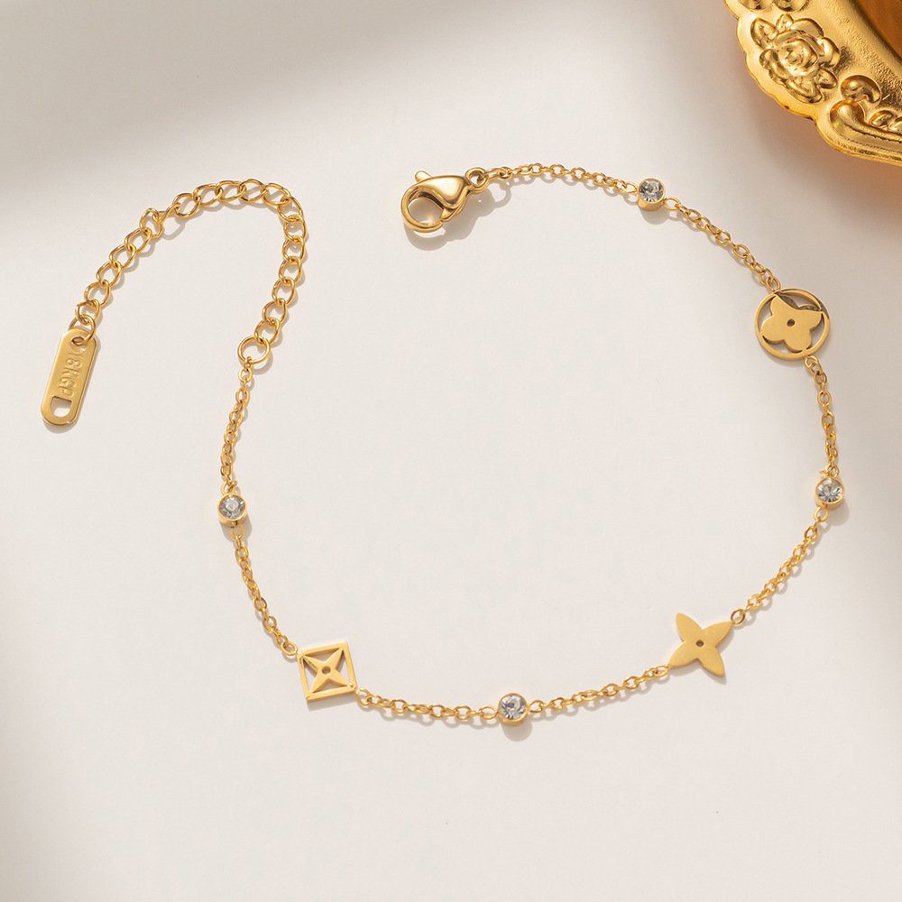 ENGELSINN Goldarmband feines Armband Armreif Armkette Kettenarmband Gold inkl. Geschenkbox, Hochwertige Verarbeitungsqualität