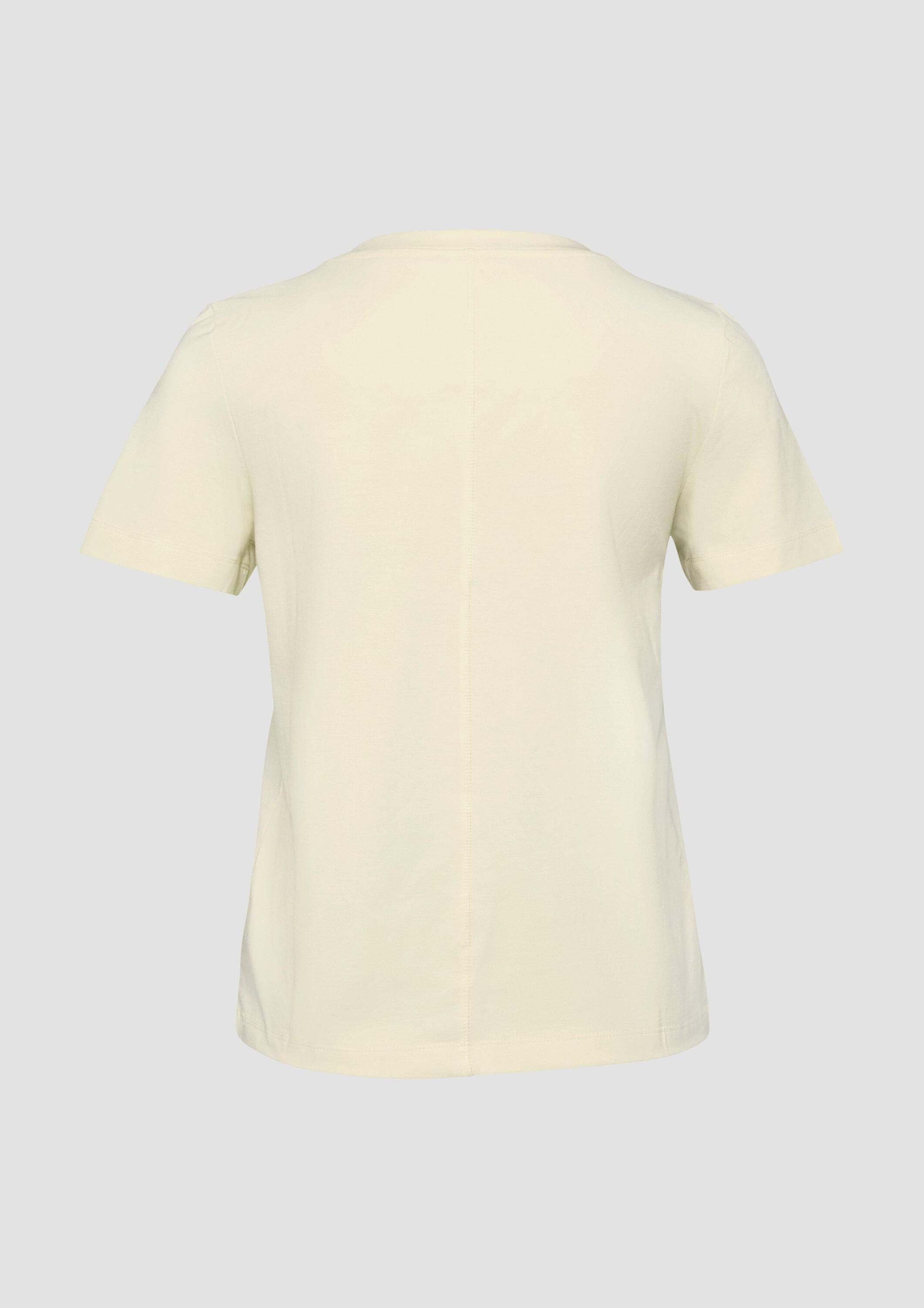 s.Oliver Kurzarmshirt T-Shirt T-Shirt aus weichem Baumwollmix mit Artwork