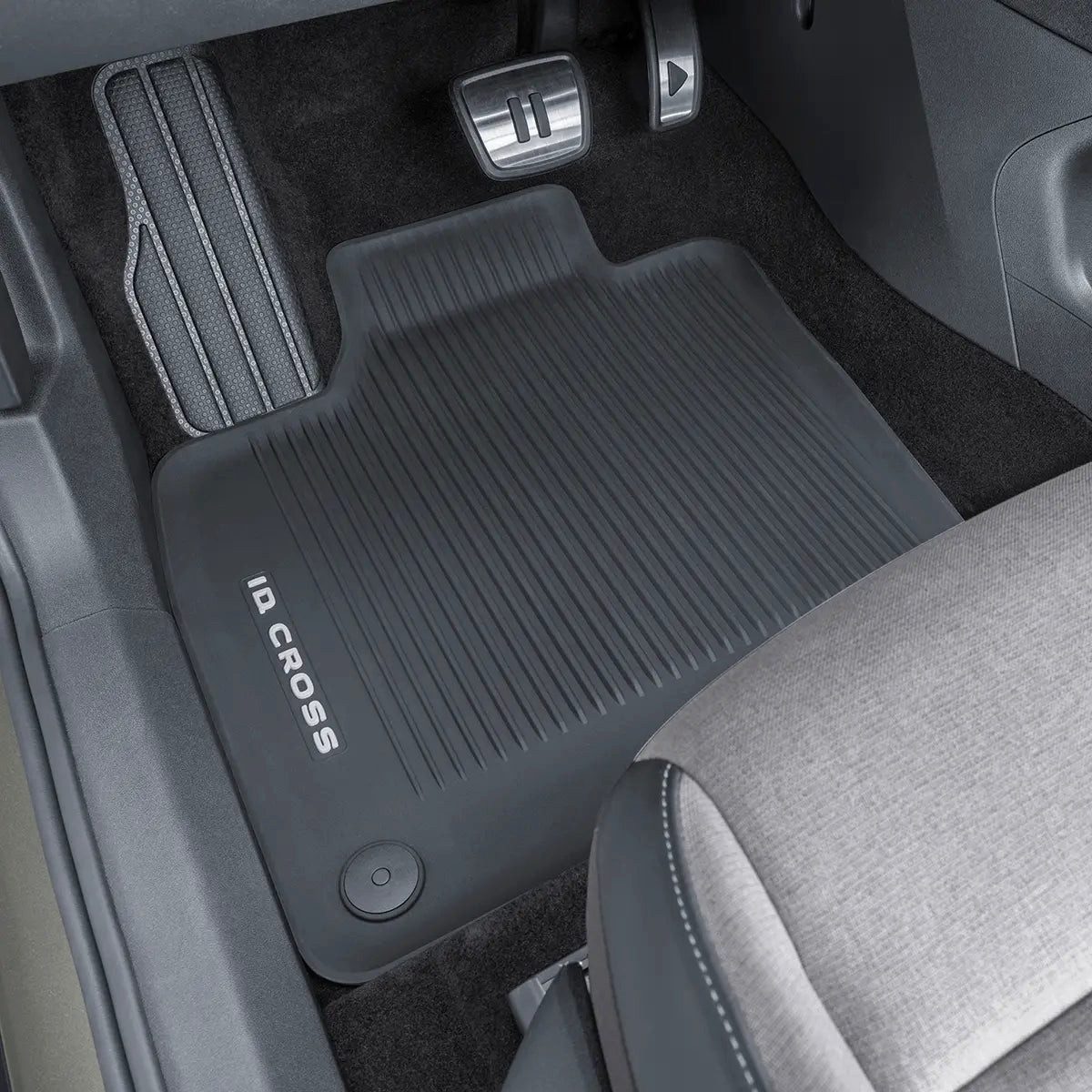 Volkswagen Passform-Fußmatten ID. Cross (4 St), für VW ID. Cross SUV, Gummifußmatten vorne und hinten, Fahrzeugschriftzug, 2FS061500 82V