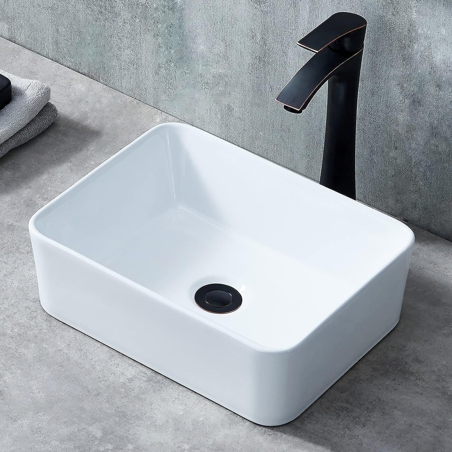 YOLEO Waschbecken Mini Aufsatzwaschbecken Keramik für günstig online kaufen