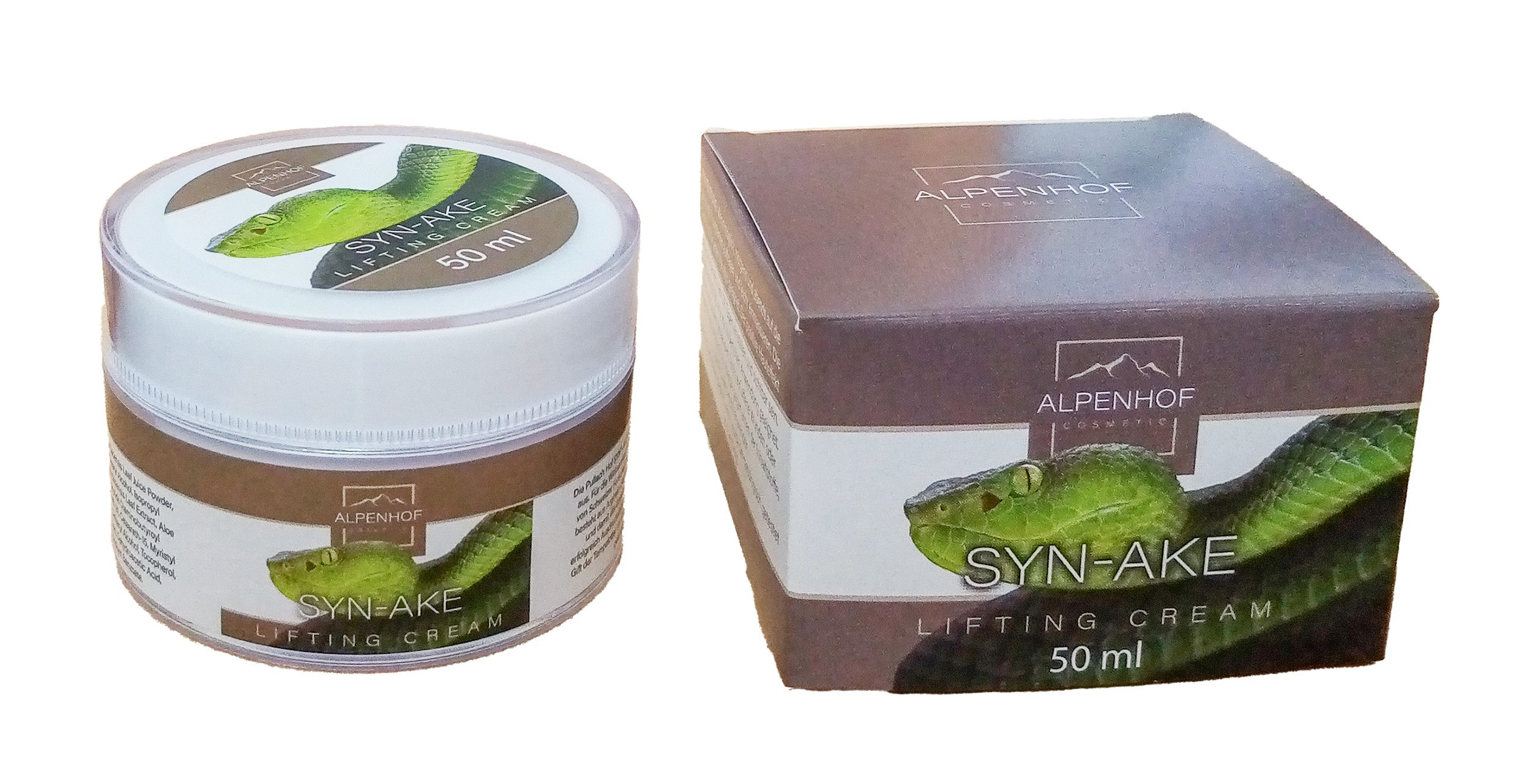 ALPENHOF Anti-Aging-Creme SYN-AKE SCHLANGENCREME 50ml Creme mit Peptid-Komplex 31, Gesichtscreme Gesicht Hals Dekolleté Pflege