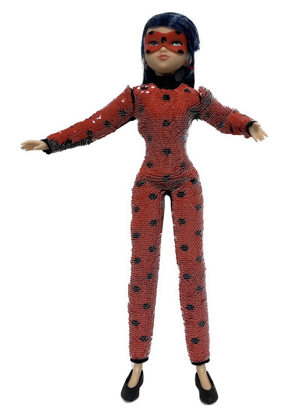 Ladybug Puppe Miraculous Pailletten Bandai Spielfigur mit Marinette