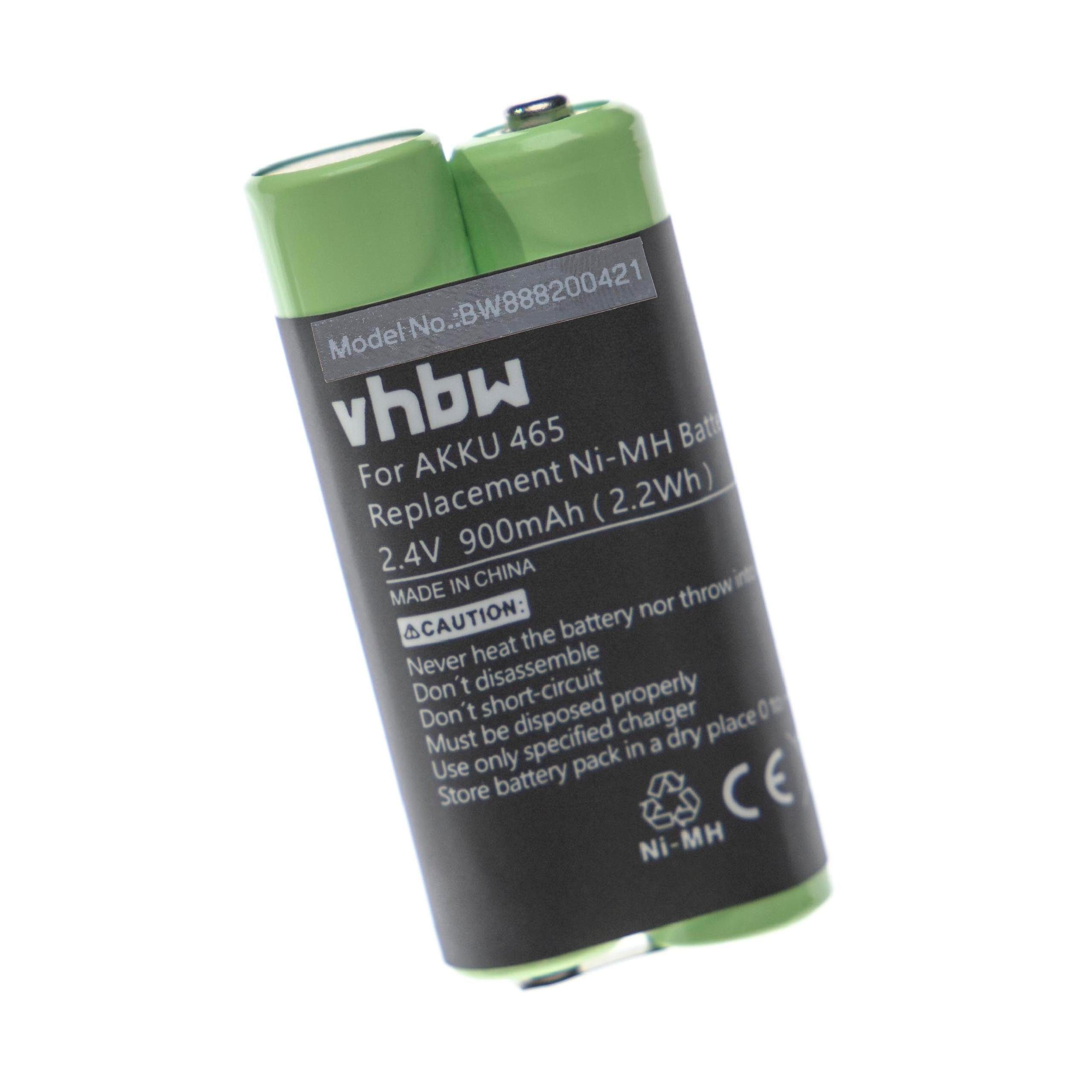 vhbw kompatibel mit Grundig Digta 415 Akku NiMH 900 mAh (2,4 V)