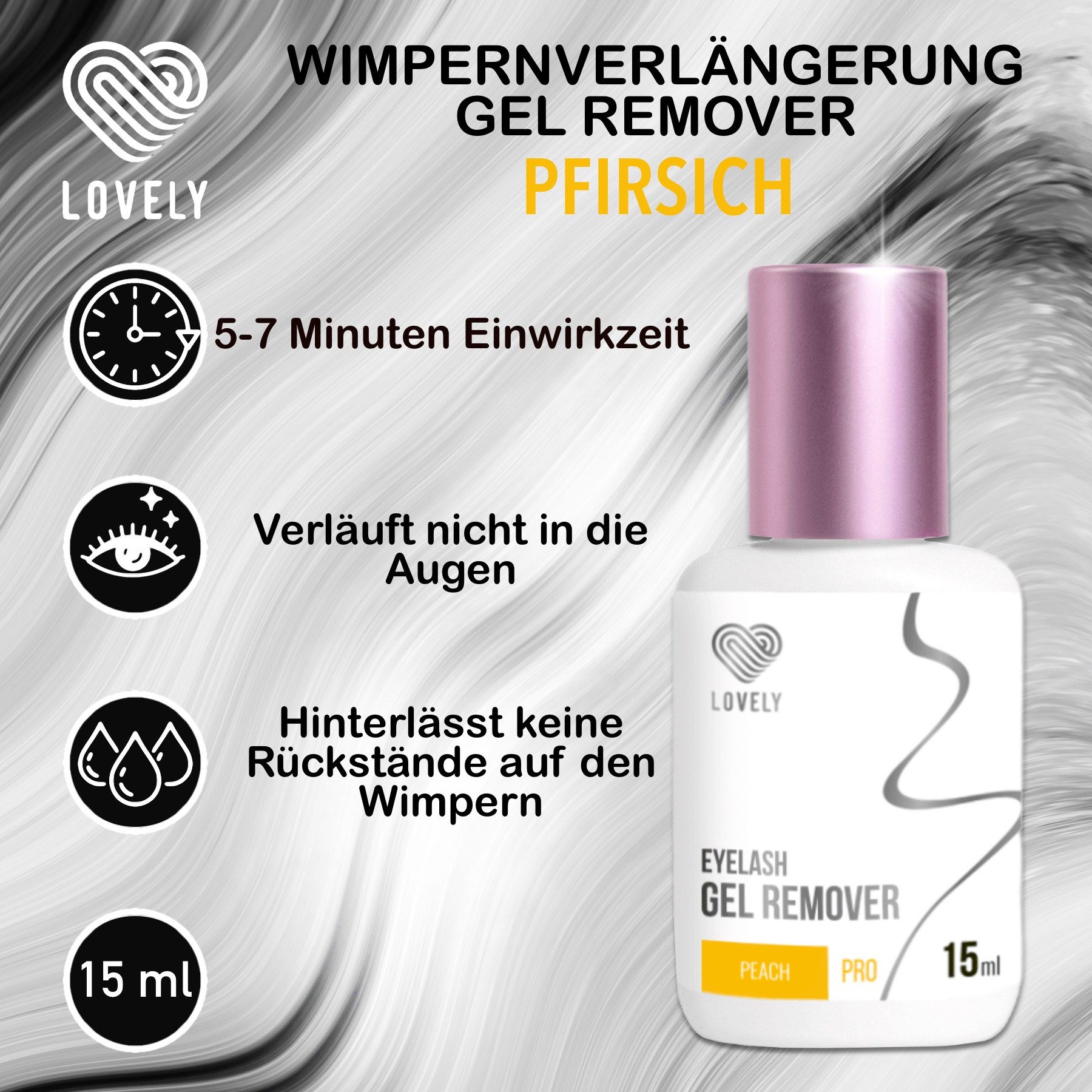 Lovely Wimpernkleber Wimpernverlängerung Remover Gel für Wimpern Lash Extension