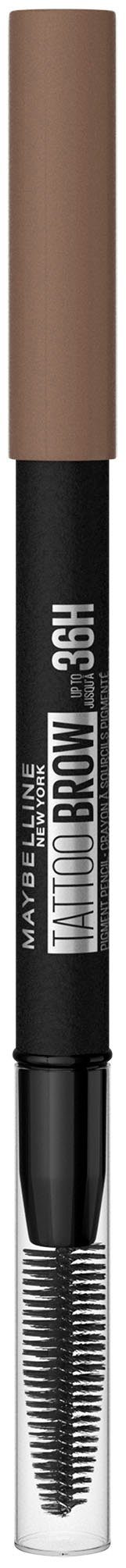 2 YORK Blonde Augen-Make-Up mit 36H, Brow Tattoo Augenbrauen-Stift MAYBELLINE NEW Formel, Bürste, wasserfeste