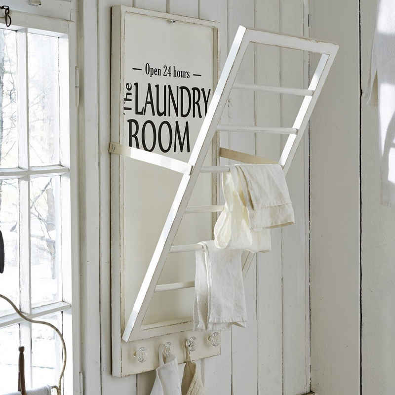 Mirabeau Handtuchhalter »Handtuchhalter Laundry Room antikweiß«