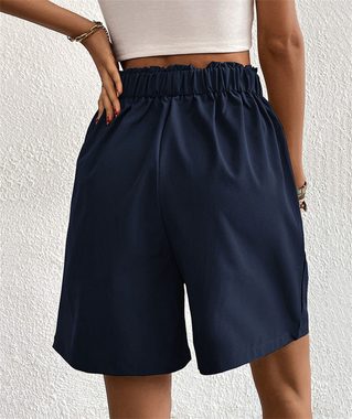 AFAZ New Trading UG 2-in-1-Shorts Lockere Hosen, lässige Damen-Shorts mit hoher Taille und weitem Bein