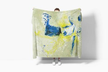 Sinus Art Handtücher SplashArt Sport Handtuch Strandhandtuch Saunatuch Kuscheldecke Kunstvoll Basketball IV Sp, Baumwolle-Polyester-Mix (1-St), Handtuch