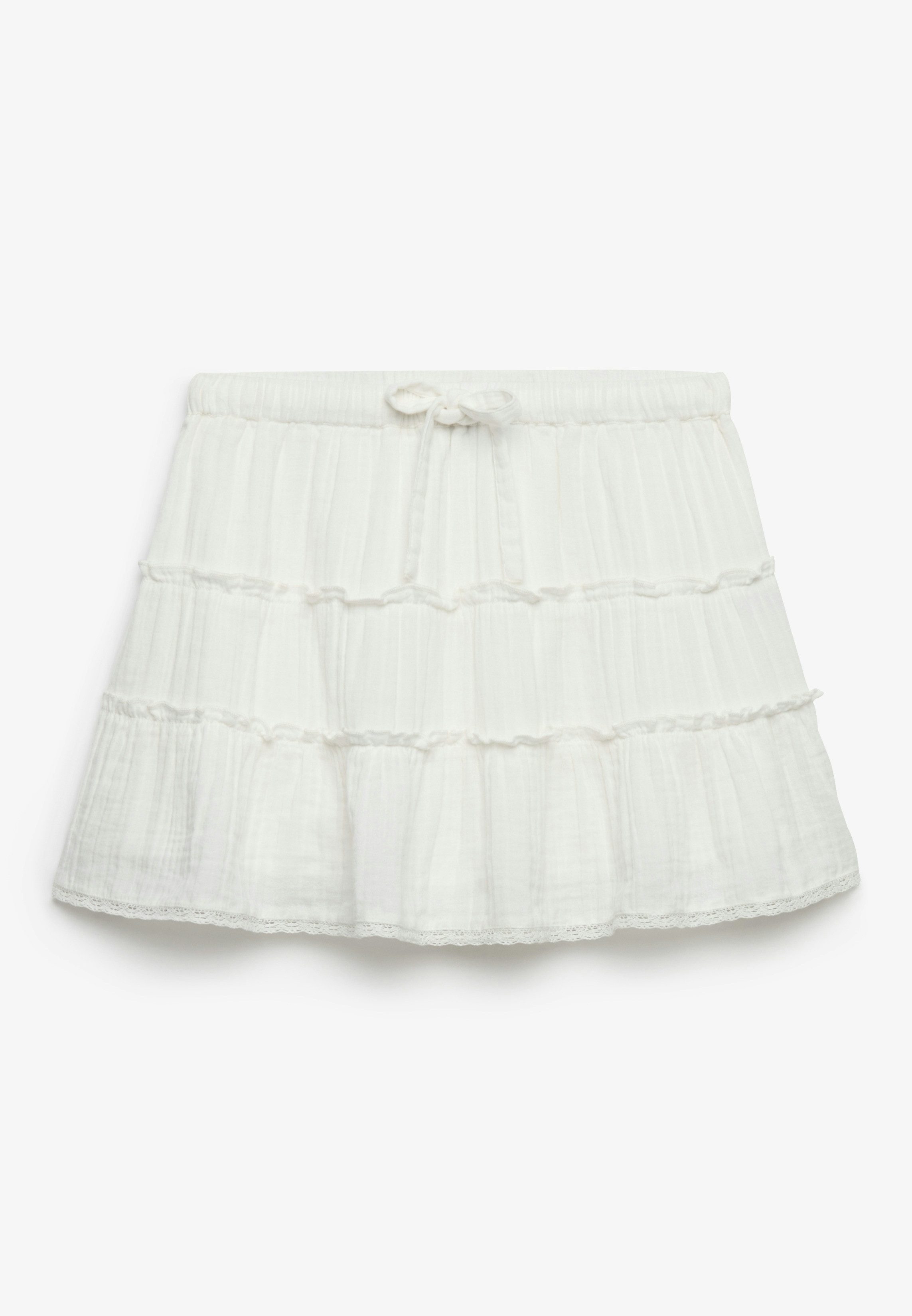 Superdry Sommerrock CHEESECLOTH TIERED MINI SKIRT