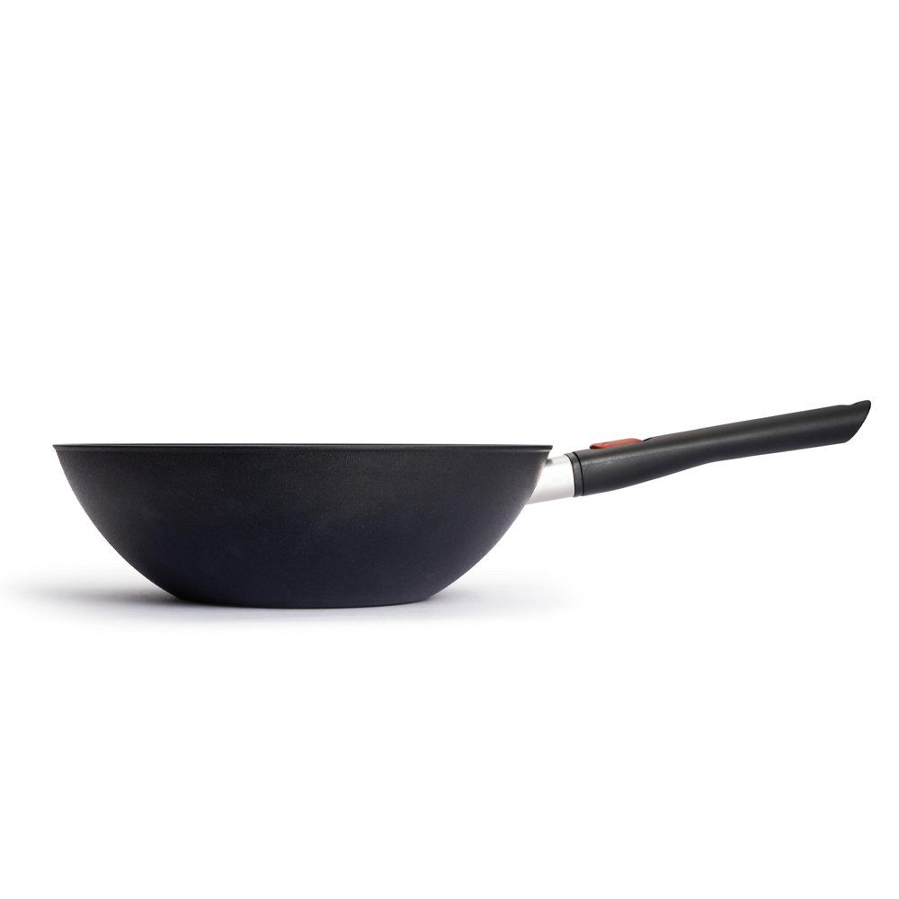 WOLL Wok Asiapfanne ECO LITE QXR (PFAS-FREE) 30 cm, Aluminium (mit abnehmbaren Stielgriff), Induktionsgeeignet