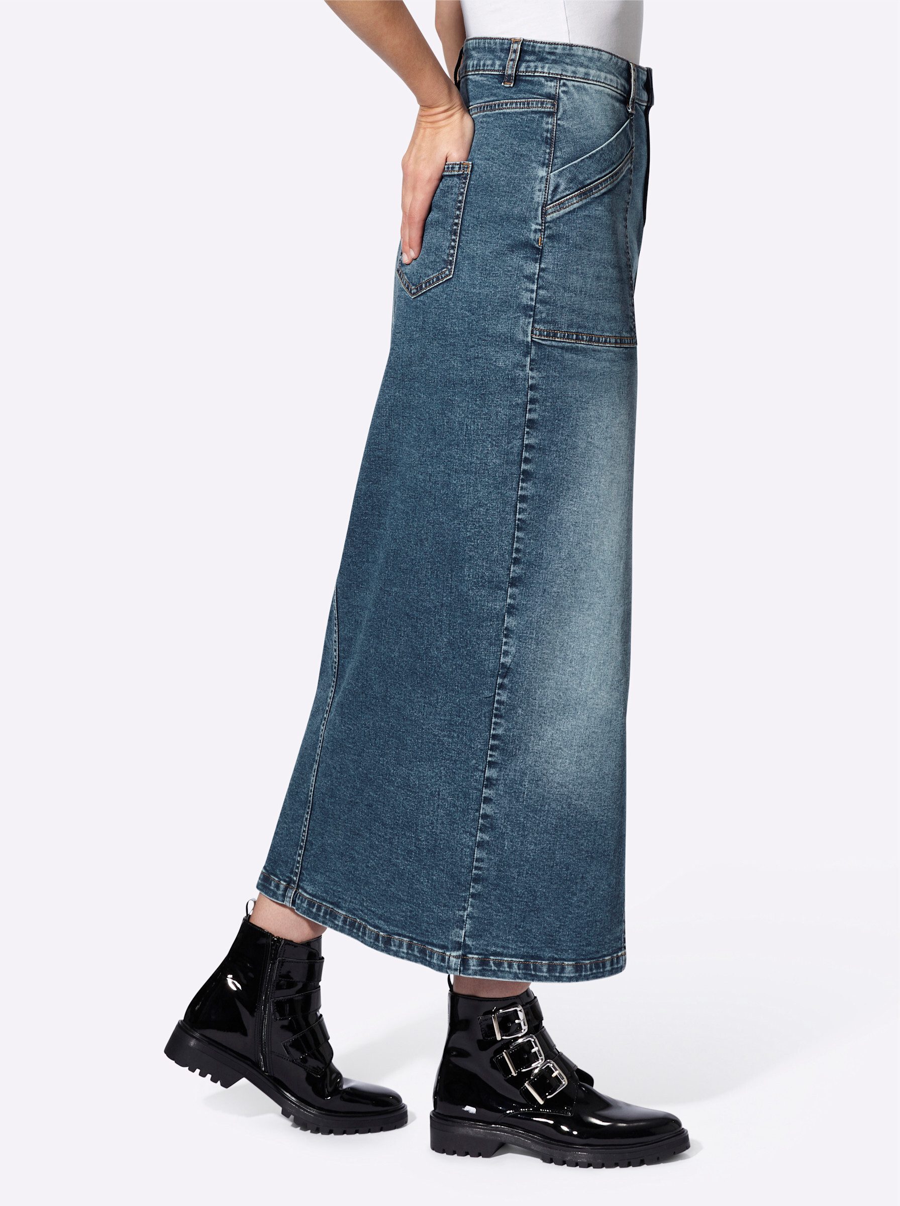 heine A-Linien-Rock Jeansrock günstig online kaufen