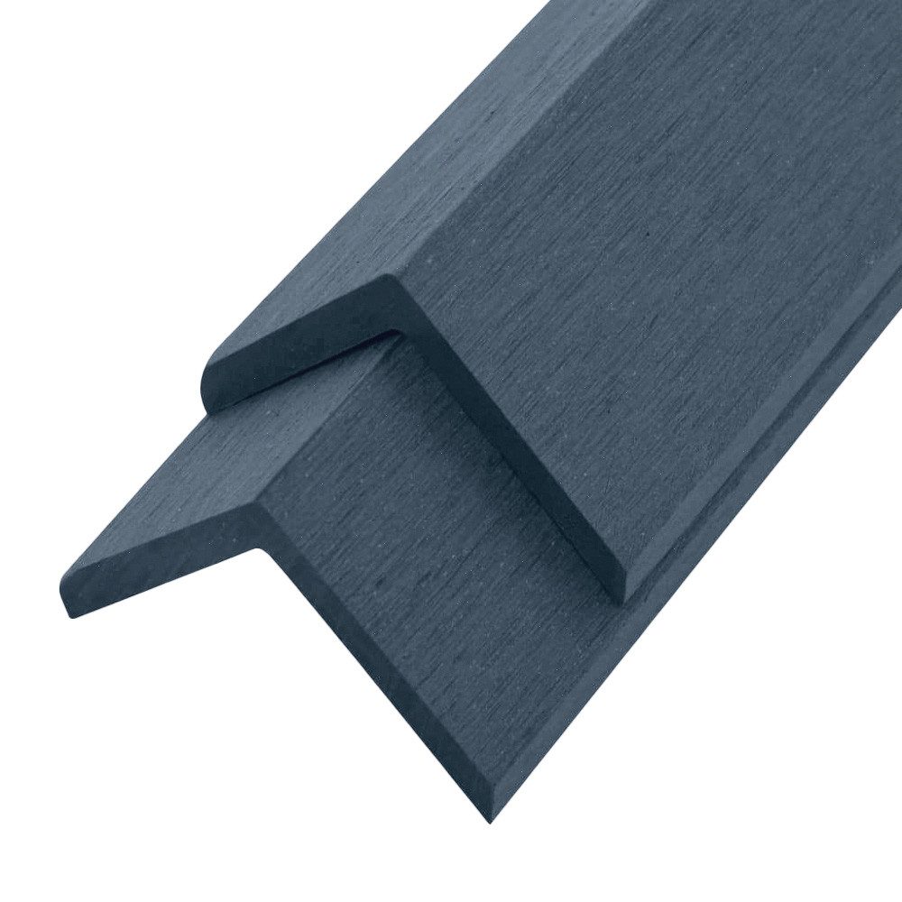 HOME DELUXE Klickfliesen-Abschlussleiste WPC FINEA - 110 x 4,5 cm, 10 St., 10er Set, mit L-Profil, Abschlusslösung für WPC Dielen