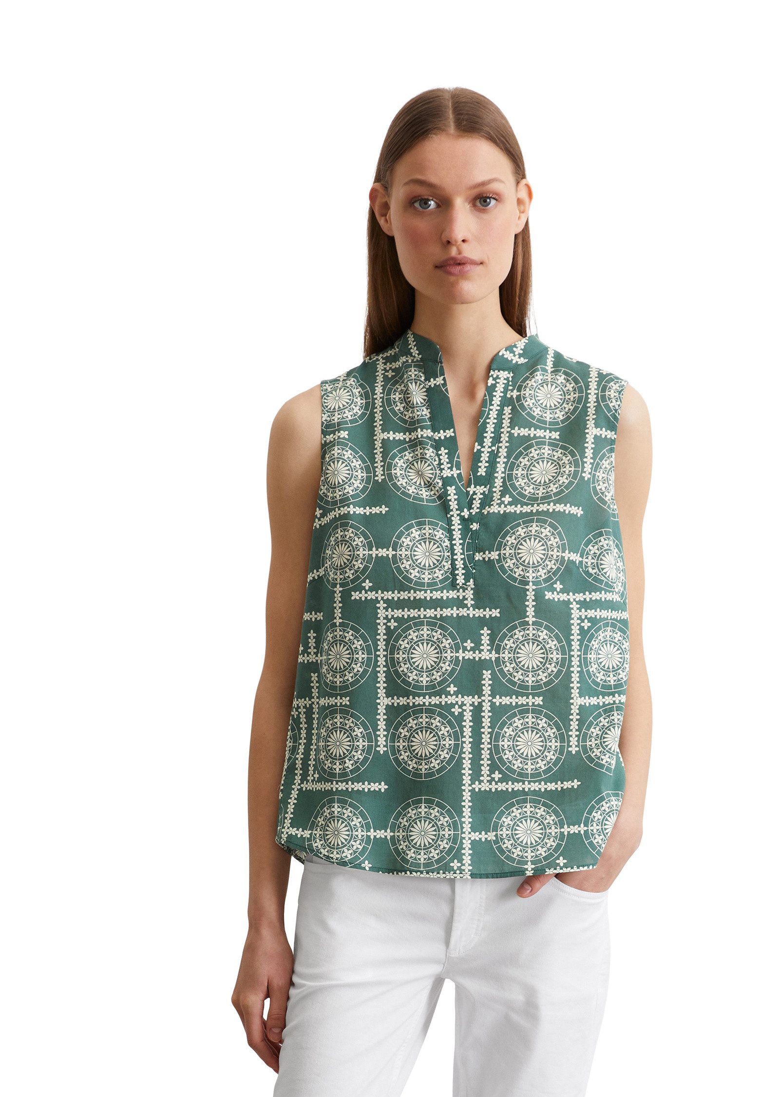 Marc O'Polo Blusentop aus leichtem Baumwoll-Voile günstig online kaufen