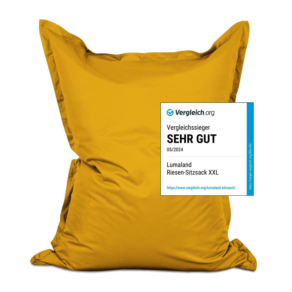 Lumaland Sitzsack XXL Bean Bag Riesen-Sitzkissen 380L 140x180cm Special Edi günstig online kaufen